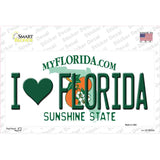 I Love Florida Novelty Sticker Decal Small