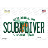 Scuba Diver Florida Novelty Sticker Decal Small