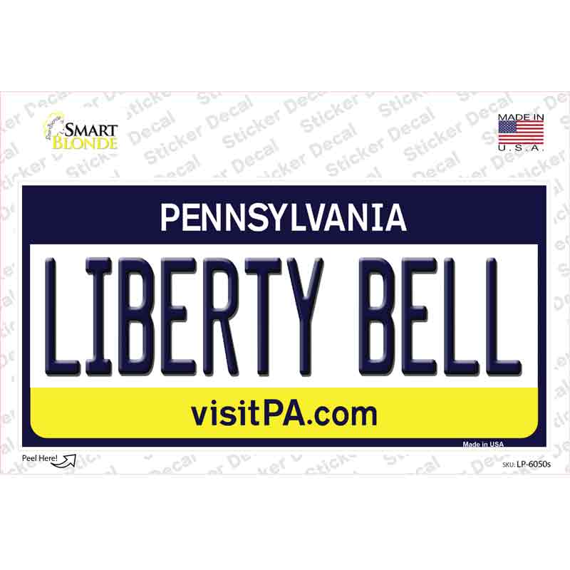 Liberty Bell Pennsylvania State Novelty Sticker Decal Small