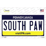 South Paw Pennsylvania State Novelty Sticker Decal Small