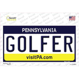 Golfer Pennsylvania State Novelty Sticker Decal Small