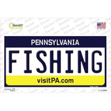 Fishing Pennsylvania State Novelty Sticker Decal Small