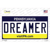 Dreamer Pennsylvania State Novelty Sticker Decal Small