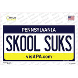 Skool Suks Pennsylvania State Novelty Sticker Decal Small