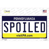 Spoiled Pennsylvania State Novelty Sticker Decal Small