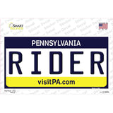 Rider Pennsylvania State Novelty Sticker Decal Small