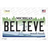 Believe Michigan Novelty Sticker Decal Small