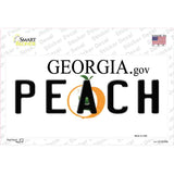 Peach Georgia Novelty Sticker Decal Small