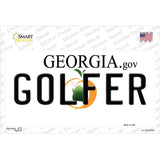 Golfer Georgia Novelty Sticker Decal Small