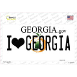 I Love Georgia Novelty Sticker Decal Small