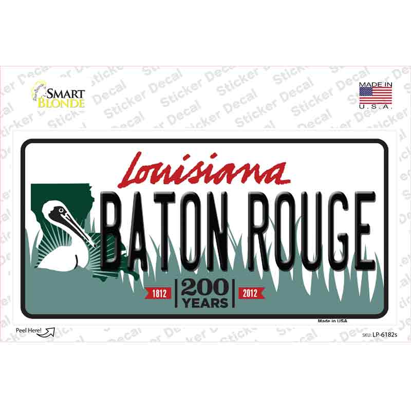 Baton Rouge Louisiana Novelty Sticker Decal Small