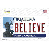 Believe Oklahoma Novelty Sticker Decal Small