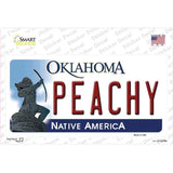 Peachy Oklahoma Novelty Sticker Decal Small