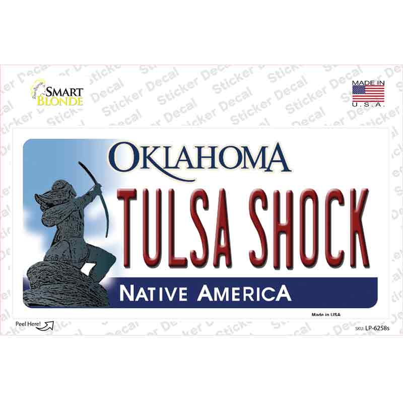 Tulsa Shock Oklahoma Novelty Sticker Decal Small