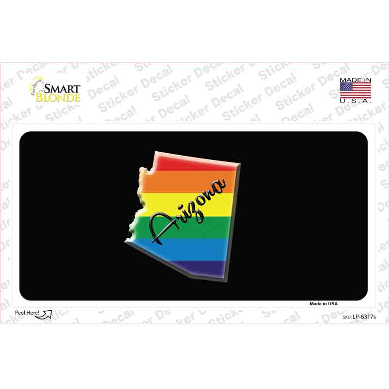 Arizona Rainbow Novelty Sticker Decal Small