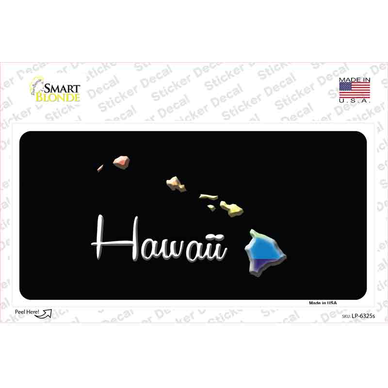 Hawaii Rainbow Novelty Sticker Decal Small