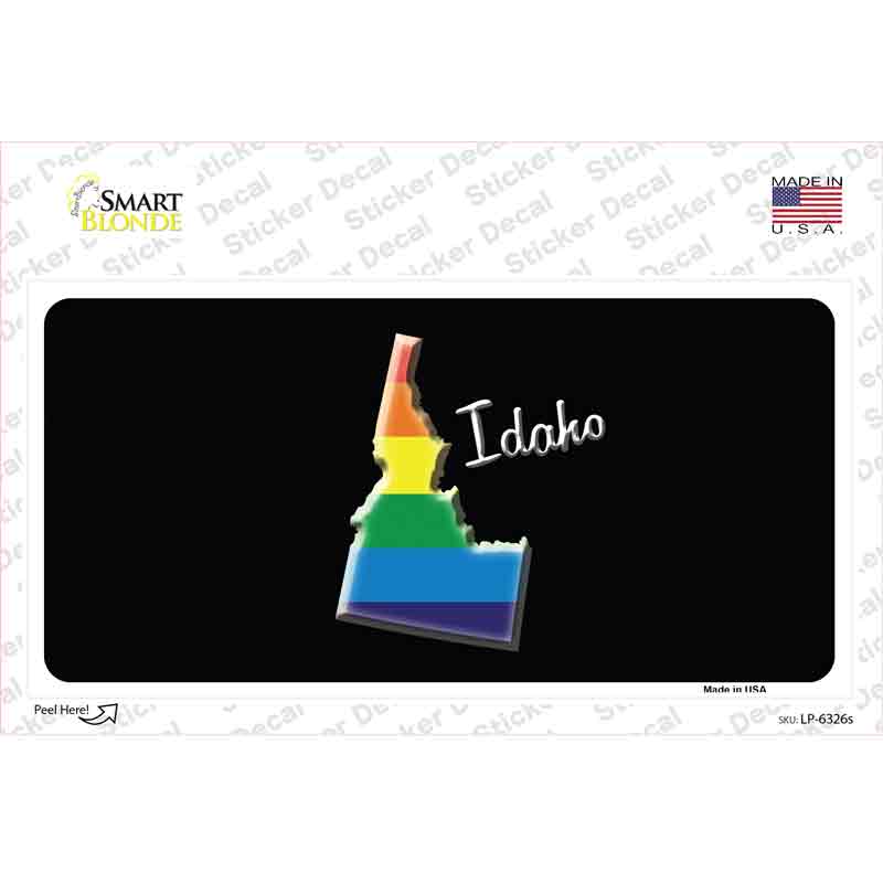 Idaho Rainbow Novelty Sticker Decal Small