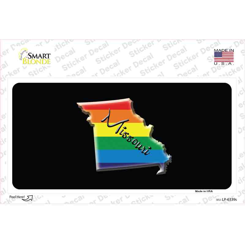 Missouri Rainbow Novelty Sticker Decal Small