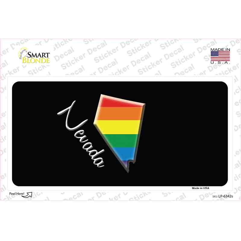 Nevada Rainbow Novelty Sticker Decal Small