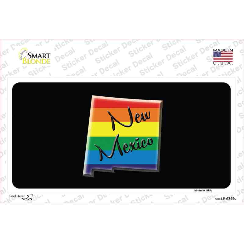 New Mexico Rainbow Novelty Sticker Decal Small