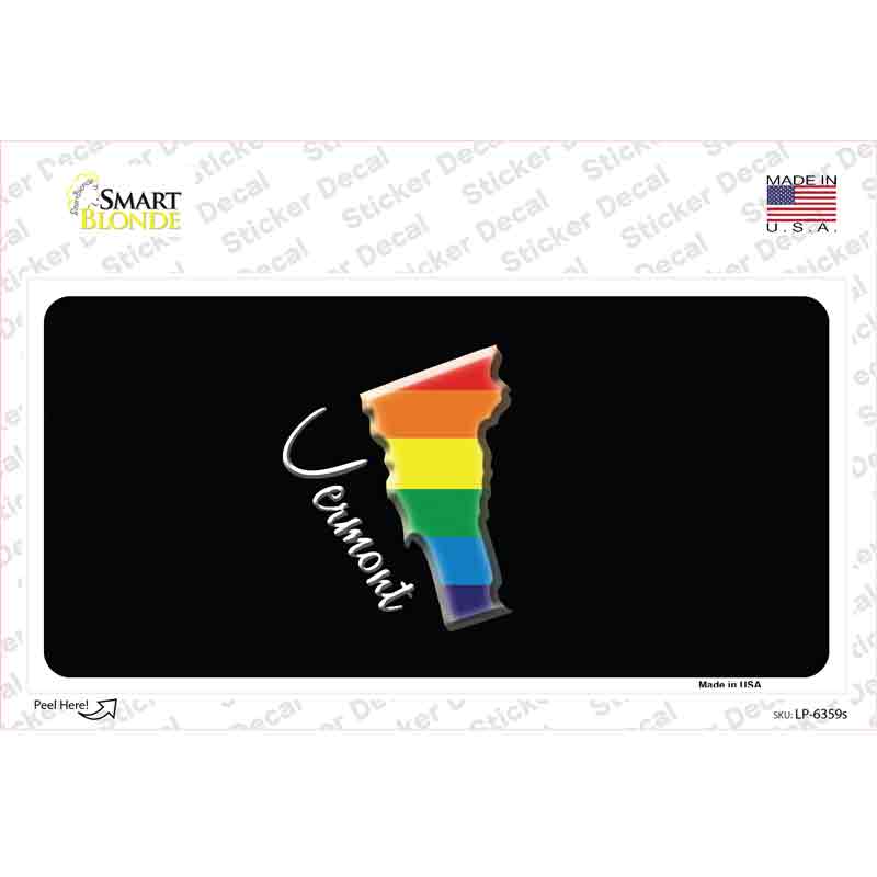 Vermont Rainbow Novelty Sticker Decal Small