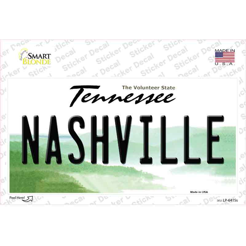 Nashville Tennessee Novelty Sticker Decal Small