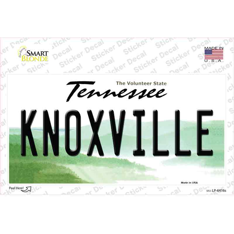 Knoxville Tennessee Novelty Sticker Decal Small