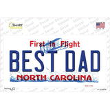 Best Dad North Carolina Novelty Sticker Decal Small