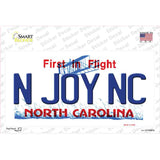 N Joy North Carolina Novelty Sticker Decal Small