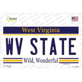 West Virginia State Novelty Sticker Decal Small