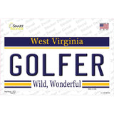 Golfer West Virginia Novelty Sticker Decal Small