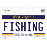 Fishing West Virginia Novelty Sticker Decal Small