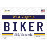 Biker West Virginia Novelty Sticker Decal Small