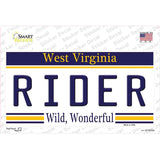 Rider West Virginia Novelty Sticker Decal Small