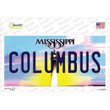 Columbus Mississippi Novelty Sticker Decal Small