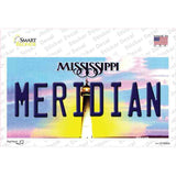 Meridian Mississippi Novelty Sticker Decal Small