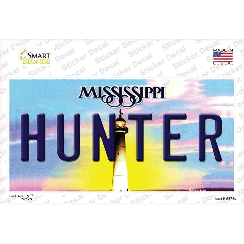 Hunter Mississippi Novelty Sticker Decal Small