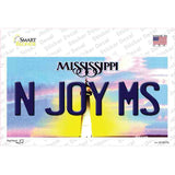 N Joy Mississippi Novelty Sticker Decal Small