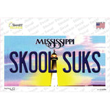 Skool Suks Mississippi Novelty Sticker Decal Small