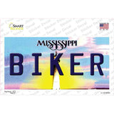 Biker Mississippi Novelty Sticker Decal Small