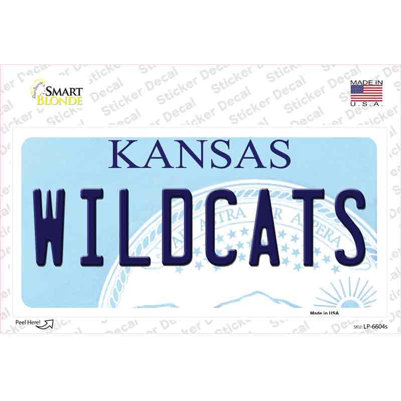 Wildcats Kansas Novelty Sticker Decal Small