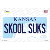 Skool Suks Kansas Novelty Sticker Decal Small