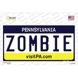 Zombie Pennsylvania State Novelty Sticker Decal Small