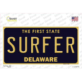 Surfer Delaware Novelty Sticker Decal Small