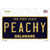 Peachy Delaware Novelty Sticker Decal Small