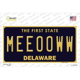 Meeooww Delaware Novelty Sticker Decal Small