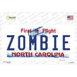 Zombie North Carolina Novelty Sticker Decal Small