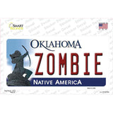 Zombie Oklahoma Novelty Sticker Decal Small