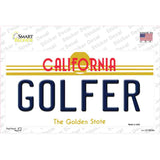 Golfer California Novelty Sticker Decal Small