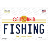 Fishing California Novelty Sticker Decal Small